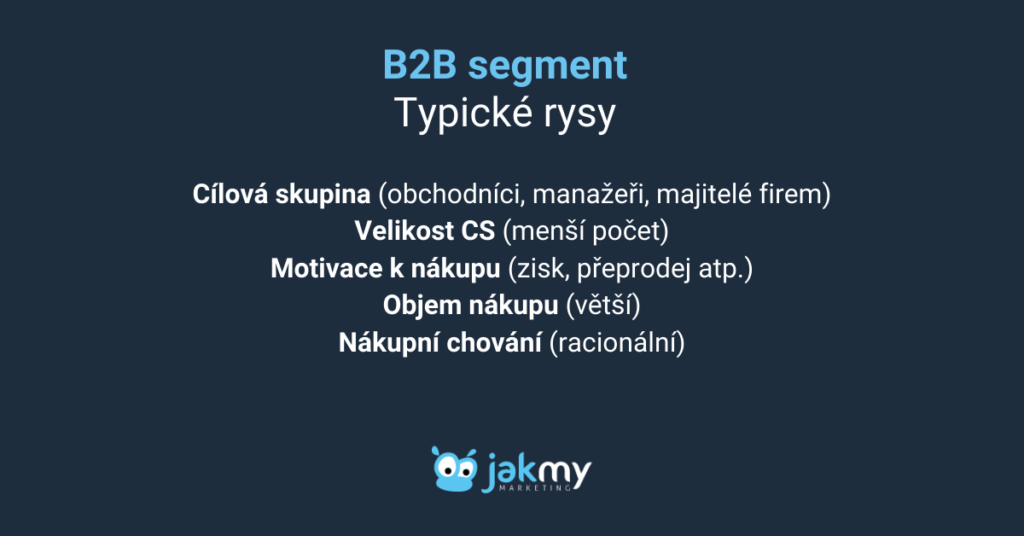 B2B segment typické rysy
